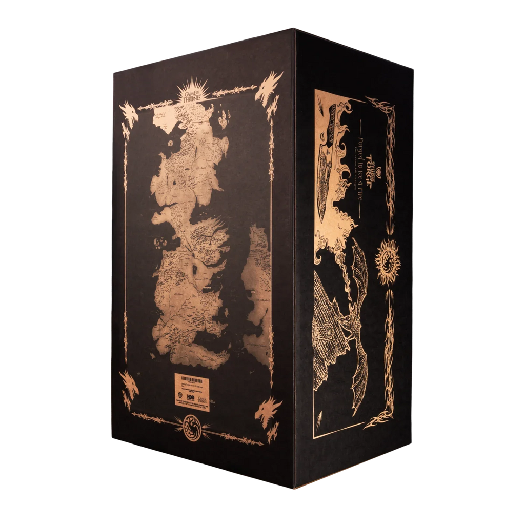 Game of Thrones™ x StudioForge™ | Drogon's Fury™ | 8.5” Collector’s Chef Knife & Sculpted Display Stand