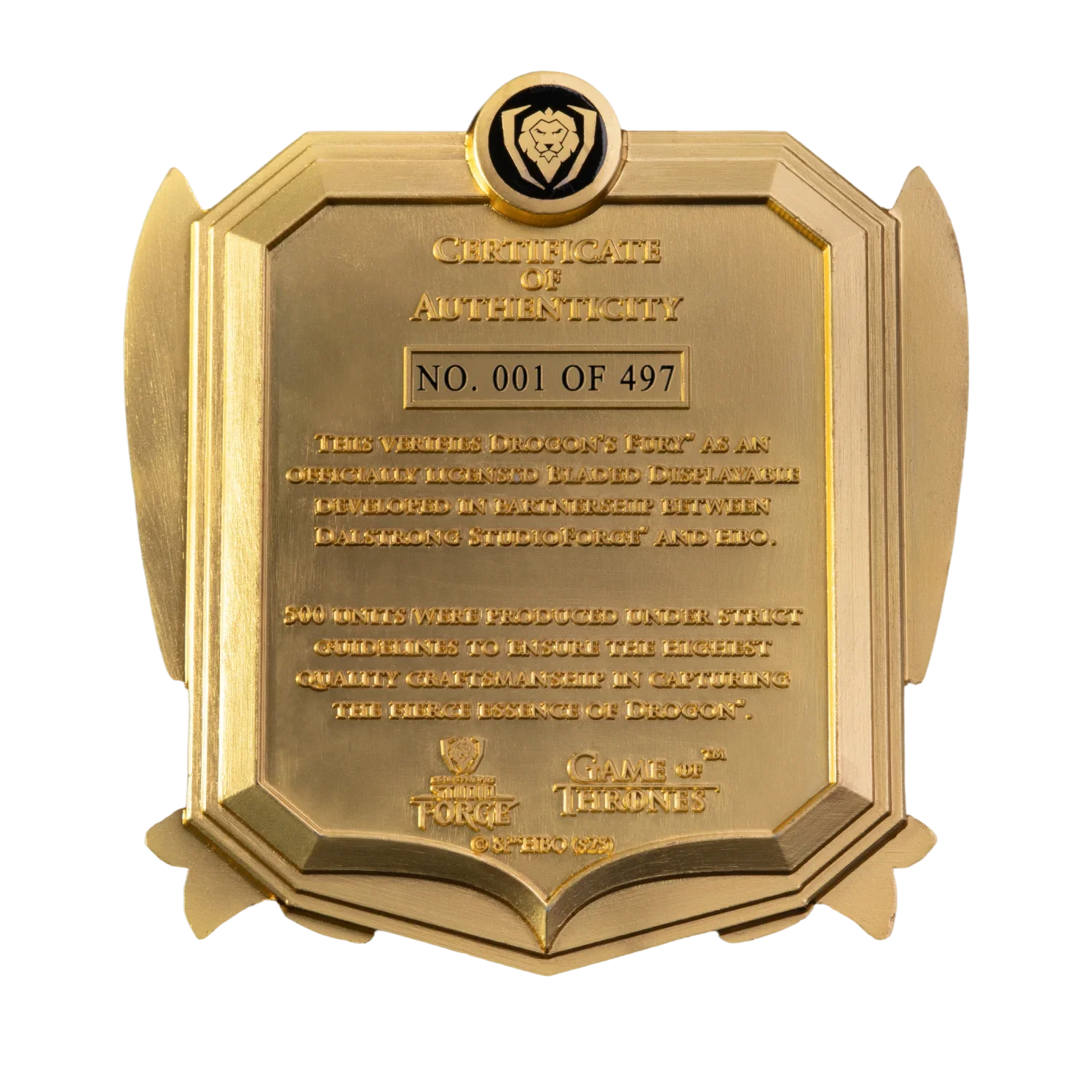 Game of Thrones™ x StudioForge™ | Drogon's Fury™ | 8.5” Collector’s Chef Knife & Sculpted Display Stand