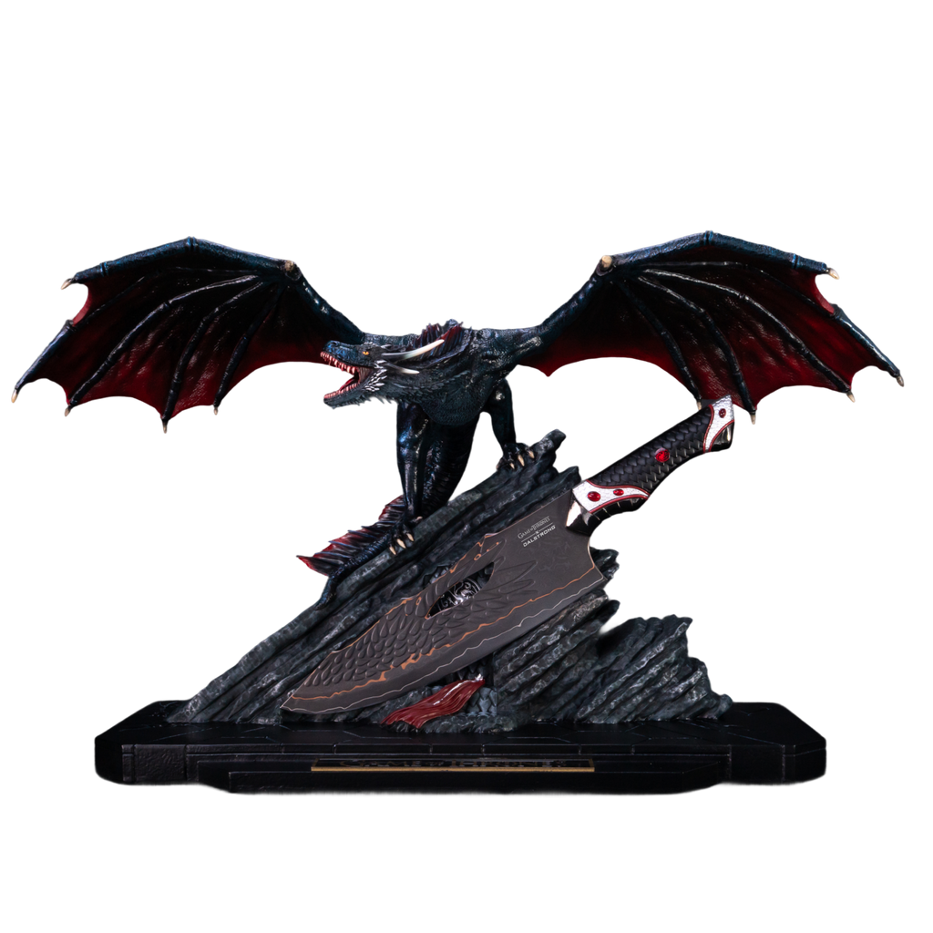 Game of Thrones™ x StudioForge™ | Drogon's Fury™ | 8.5” Collector’s Chef Knife & Sculpted Display Stand