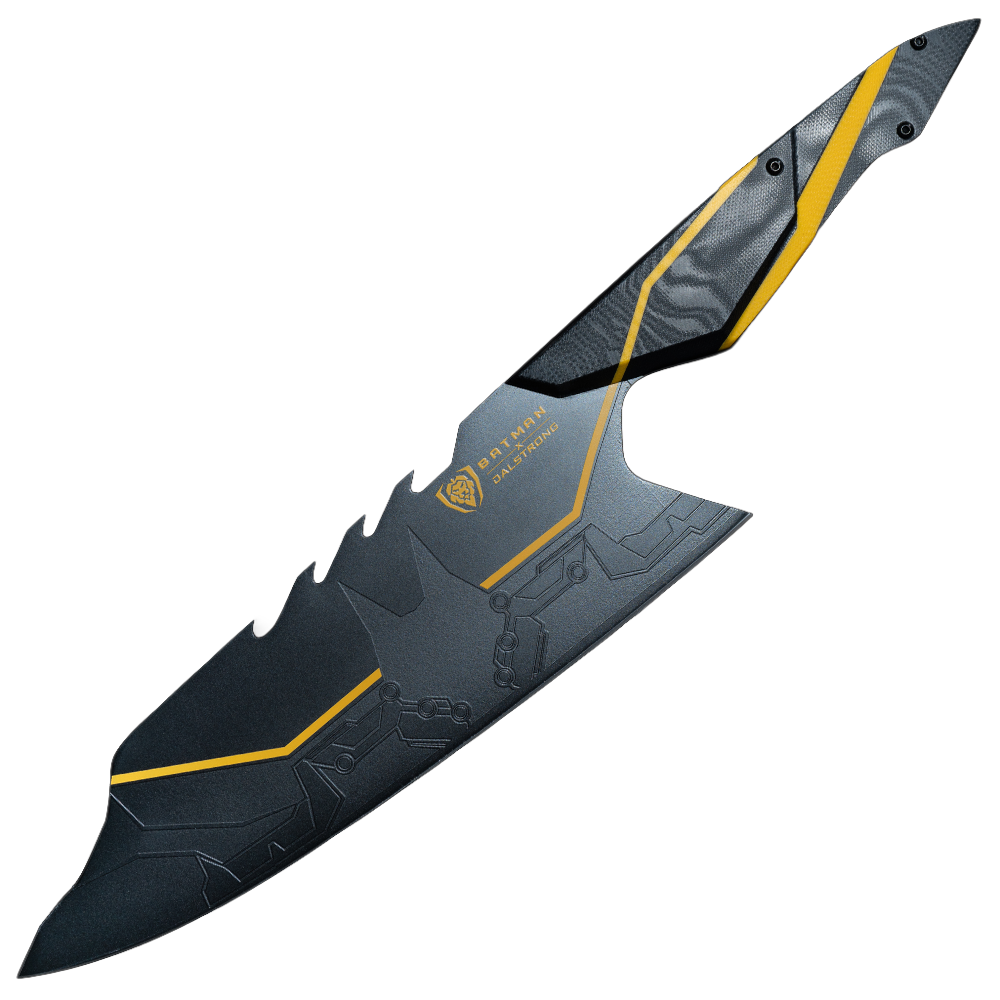 Batman StudioForge™ | 8” Bladed Displayable Chef Knife & Display Stand | The Gotham City™ Edge