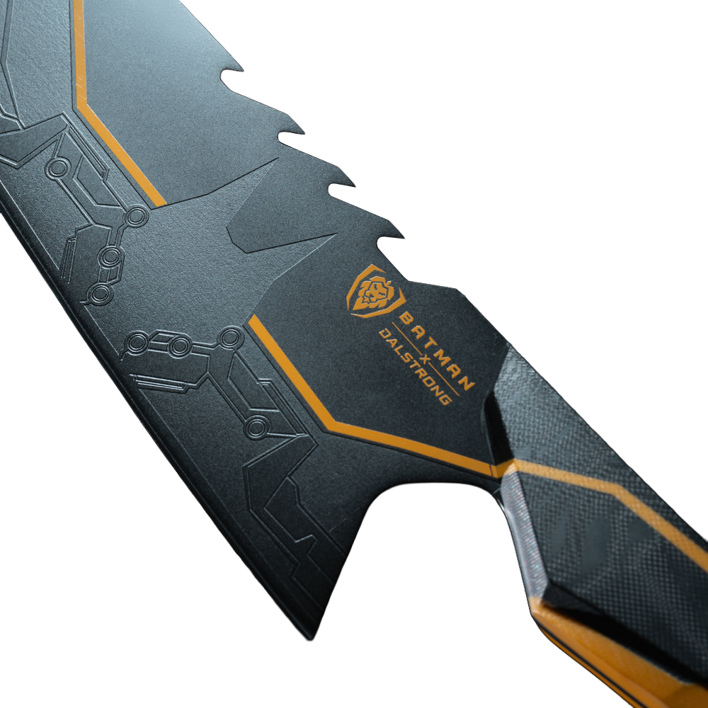 Batman StudioForge™ | 8” Bladed Displayable Chef Knife & Display Stand | The Gotham City™ Edge