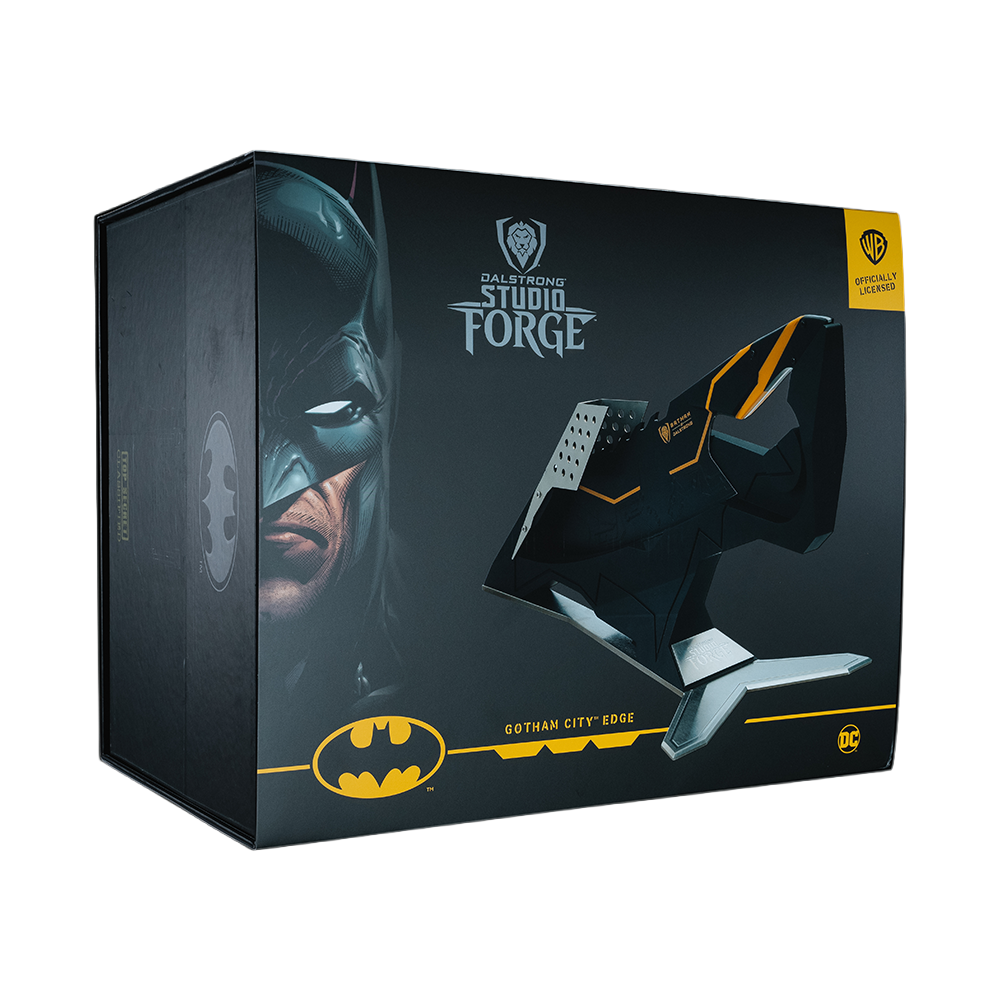 Batman StudioForge™ | 8” Bladed Displayable Chef Knife & Display Stand | The Gotham City™ Edge