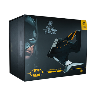 Batman StudioForge™ | 8” Bladed Displayable Chef Knife & Display Stand | The Gotham City™ Edge