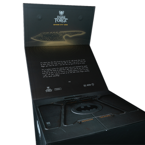 Batman StudioForge™ | 8” Bladed Displayable Chef Knife & Display Stand | The Gotham City™ Edge