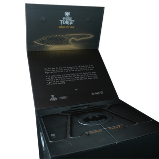 Batman StudioForge™ | 8” Bladed Displayable Chef Knife & Display Stand | The Gotham City™ Edge