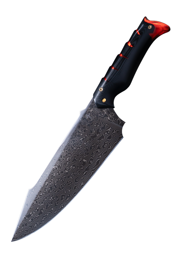 The Lord of the Rings™ x StudioForge™ | Flame of Udun™ | 8.5” Collector’s Chef Knife & Resin LED Display Stand