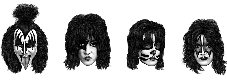 The Demon, the Starchild, the Catman and the Spaceman