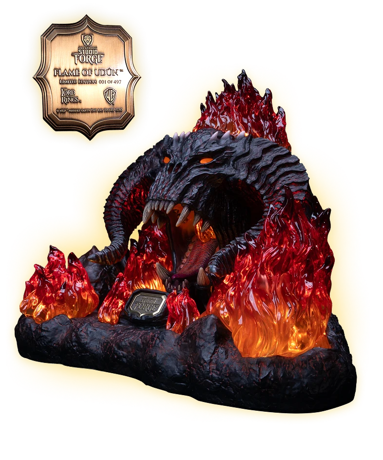 The illuminated display stand