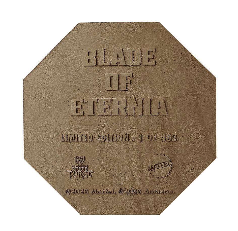 Masters of The Universe™ x StudioForge™ | CASTLE GRAYSKULL™  EDITION: Blade of Eternia™ | 8” Collector’s Chef Knife & Display Stand
