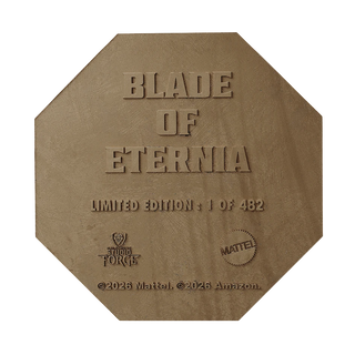 Masters of The Universe™ x StudioForge™ | CASTLE GRAYSKULL™  EDITION: Blade of Eternia™ | 8” Collector’s Chef Knife & Display Stand