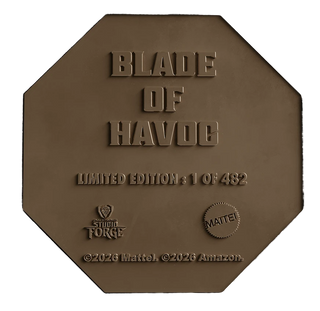 Masters of The Universe™ x StudioForge™ | SNAKE MOUNTAIN™ EDITION: The Blade of Havoc™ | 8” Collector’s Chef Knife & Display Stand
