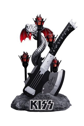 KISS™ x StudioForge™ | Gene Simmons' HELLFIRE DEMON AXE | 7.5” Collector’s Meat Axe & Display Stand