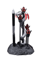 KISS™ x StudioForge™ | Gene Simmons' HELLFIRE DEMON AXE | 7.5” Collector’s Meat Axe & Display Stand
