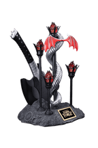 KISS™ x StudioForge™ | Gene Simmons' HELLFIRE DEMON AXE | 7.5” Collector’s Meat Axe & Display Stand