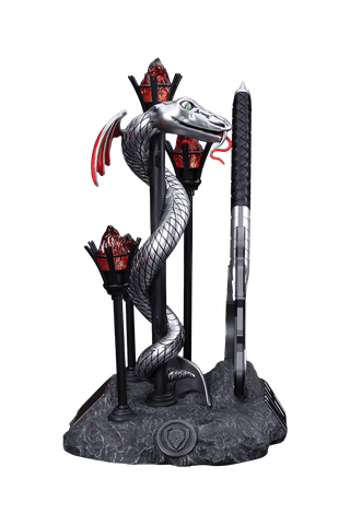 KISS™ x StudioForge™ | Gene Simmons' HELLFIRE DEMON AXE | 7.5” Collector’s Meat Axe & Display Stand