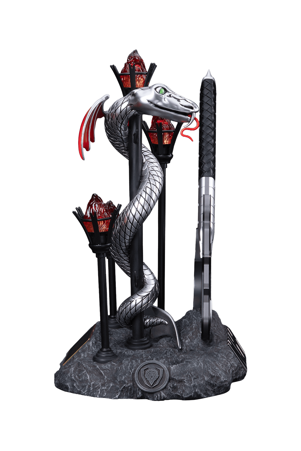 KISS™ x StudioForge™ | Gene Simmons' HELLFIRE DEMON AXE | 7.5” Collector’s Meat Axe & Display Stand