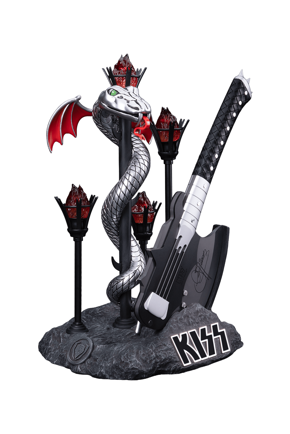 KISS™ x StudioForge™ | Gene Simmons' HELLFIRE DEMON AXE | 7.5” Collector’s Meat Axe & Display Stand