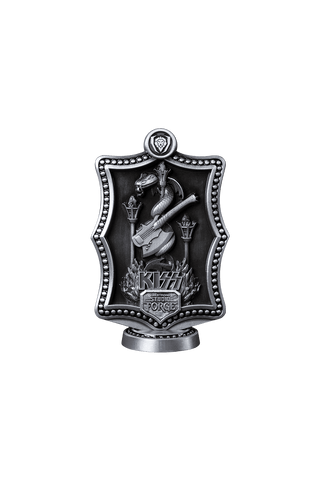 KISS™ x StudioForge™ | Gene Simmons' HELLFIRE DEMON AXE | 7.5” Collector’s Meat Axe & Display Stand