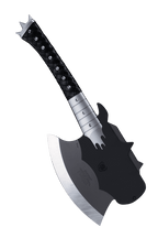 KISS™ x StudioForge™ | Gene Simmons' HELLFIRE DEMON AXE | 7.5” Collector’s Meat Axe & Display Stand