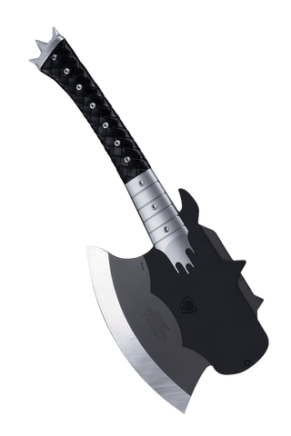KISS™ x StudioForge™ | Gene Simmons' HELLFIRE DEMON AXE | 7.5” Collector’s Meat Axe & Display Stand