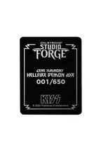 KISS™ x StudioForge™ | Gene Simmons' HELLFIRE DEMON AXE | 7.5” Collector’s Meat Axe & Display Stand