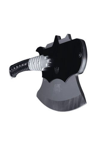 KISS™ x StudioForge™ | Gene Simmons' HELLFIRE DEMON AXE | 7.5” Collector’s Meat Axe & Display Stand