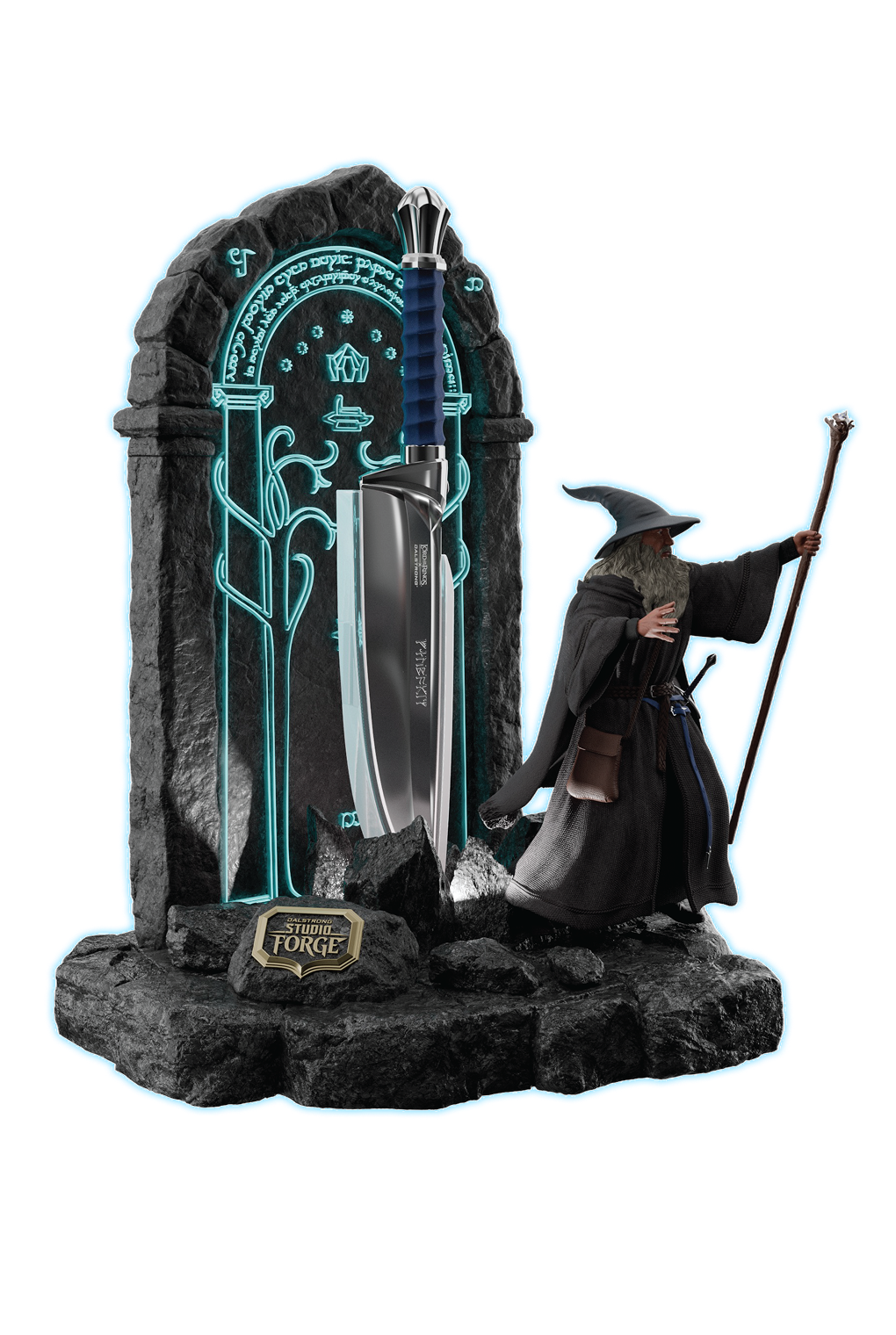 The Lord of the Rings™ × StudioForge™ | Gandalf The Grey | Chef Knife & LED Display Stand