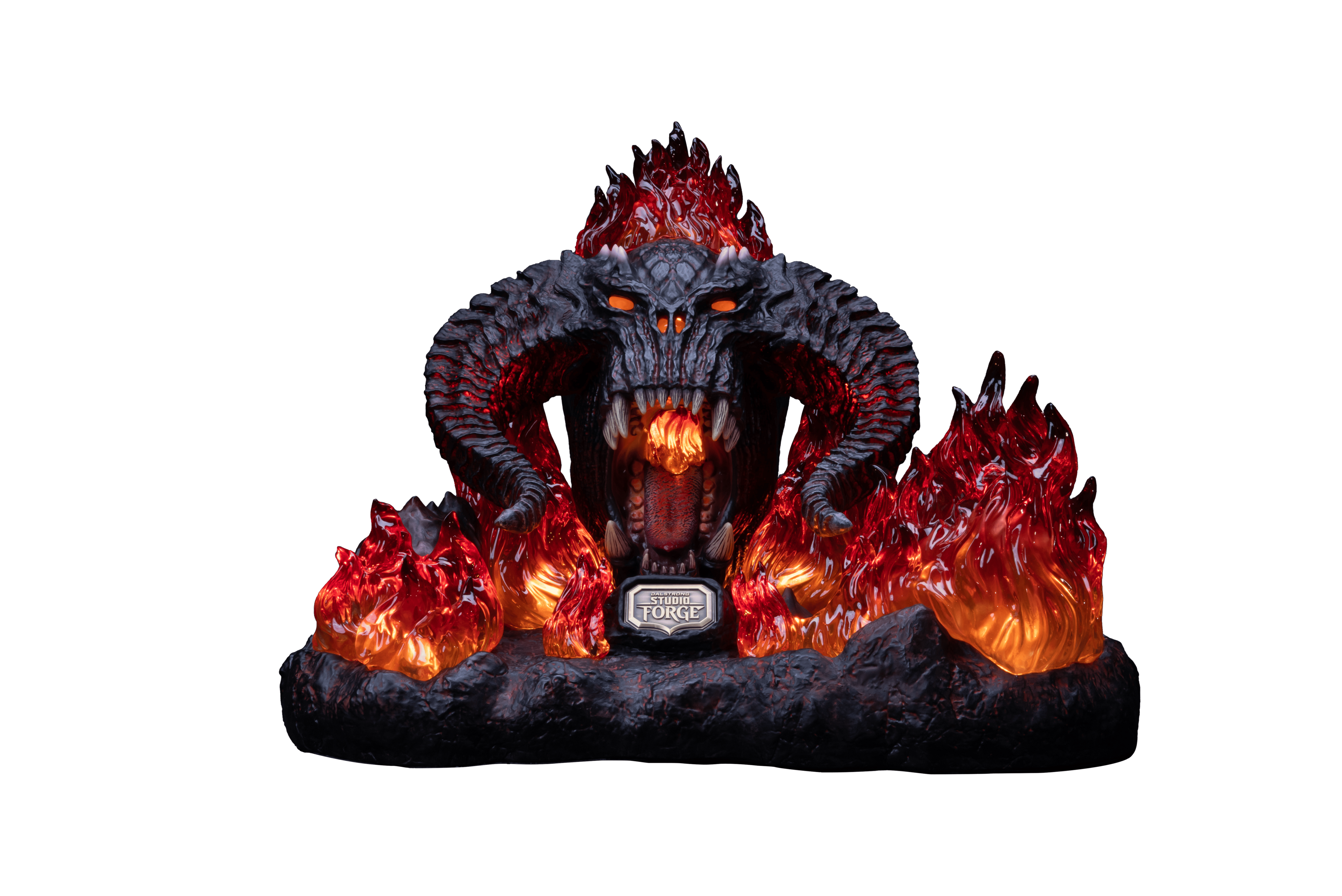 The Lord of the Rings™ x StudioForge™ | Flame of Udun™ | 8.5” Collector’s Chef Knife & Resin LED Display Stand