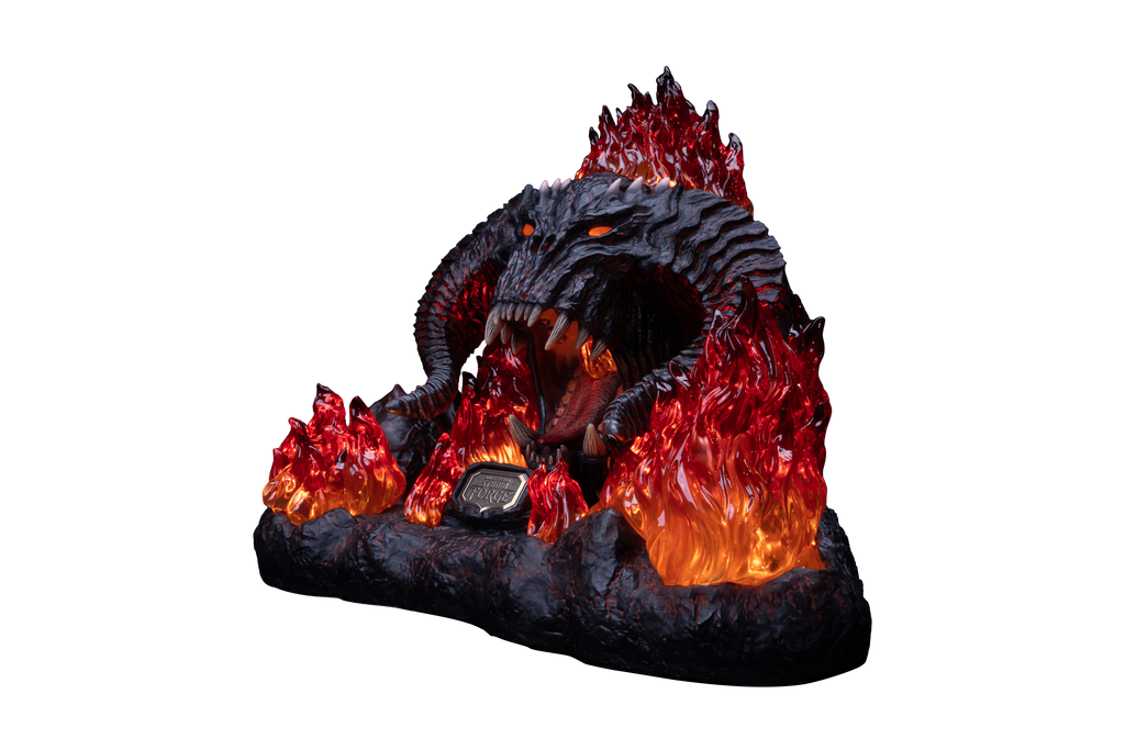 The Lord of the Rings™ x StudioForge™ | Flame of Udun™ | 8.5” Collector’s Chef Knife & Resin LED Display Stand