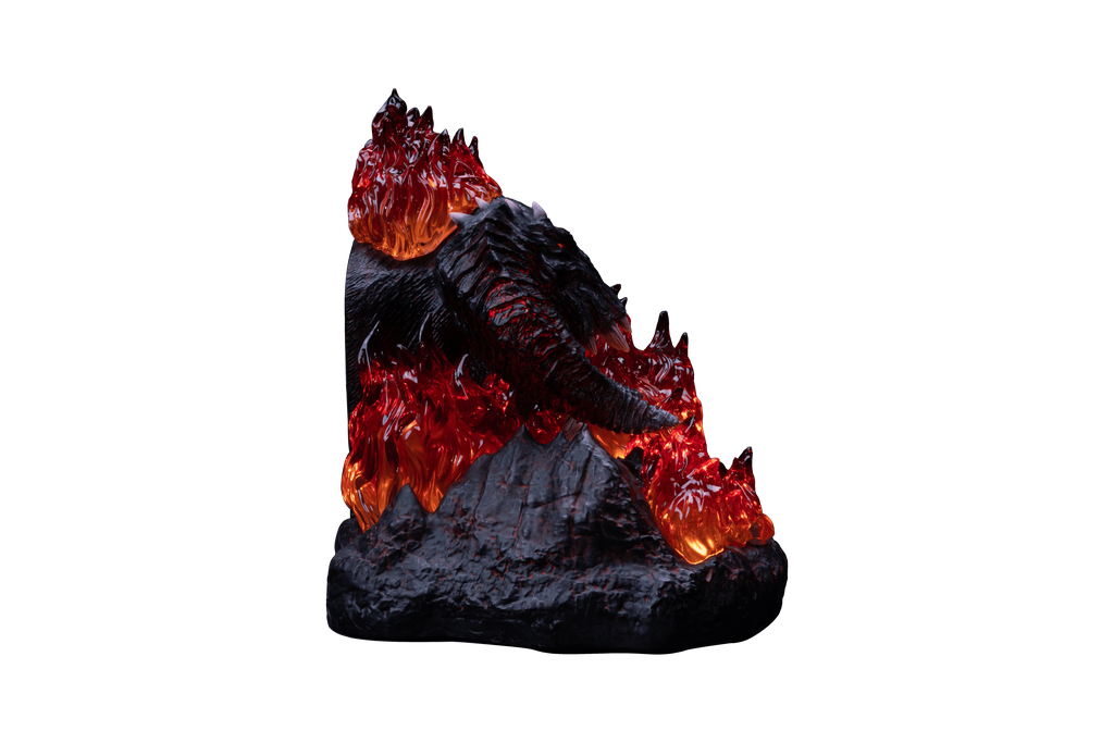 The Lord of the Rings™ x StudioForge™ | Flame of Udun™ | 8.5” Collector’s Chef Knife & Resin LED Display Stand