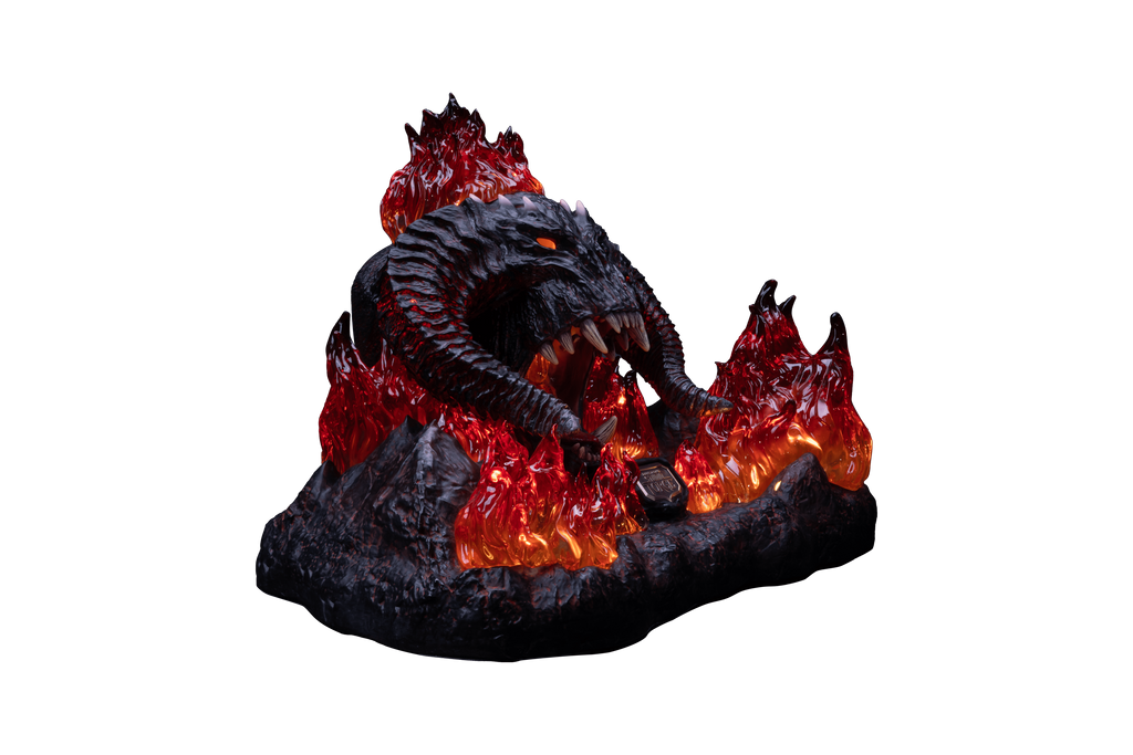 The Lord of the Rings™ x StudioForge™ | Flame of Udun™ | 8.5” Collector’s Chef Knife & Resin LED Display Stand
