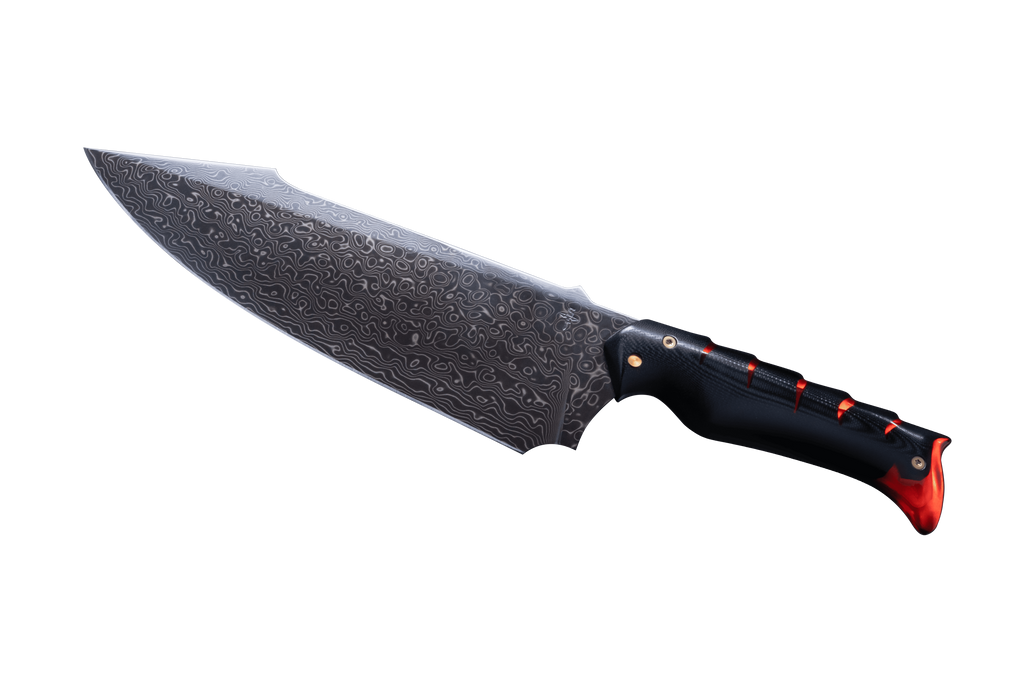 The Lord of the Rings™ x StudioForge™ | Flame of Udun™ | 8.5” Collector’s Chef Knife & Resin LED Display Stand