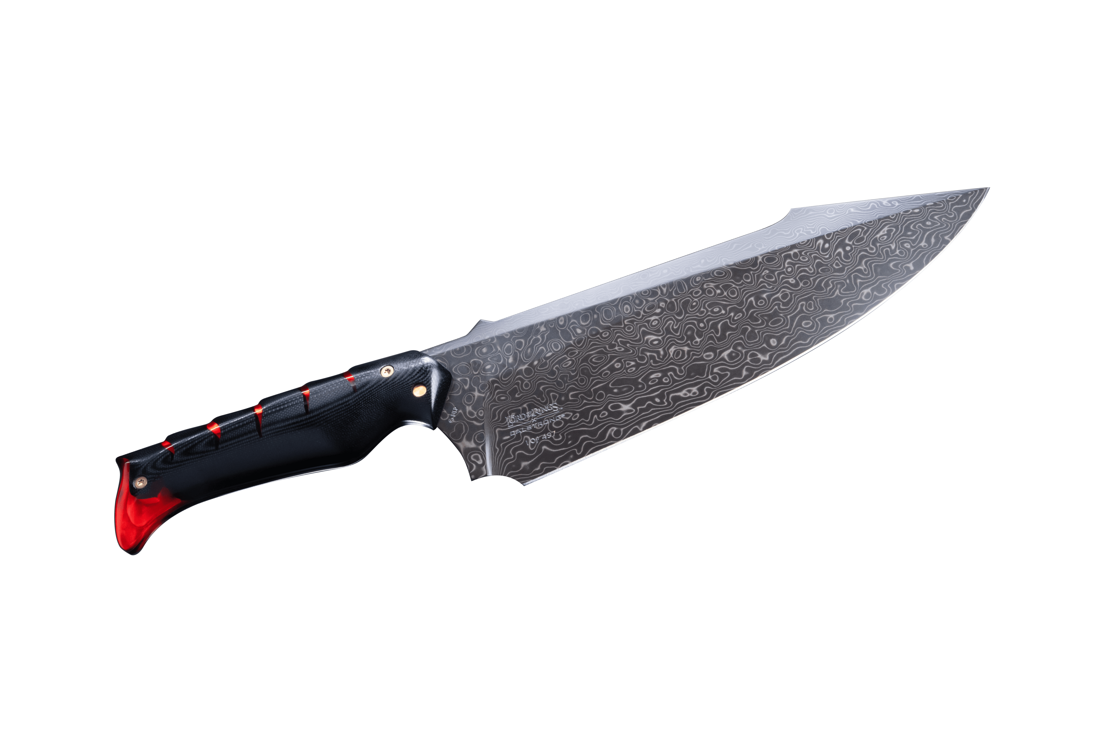 The Lord of the Rings™ x StudioForge™ | Flame of Udun™ | 8.5” Collector’s Chef Knife & Resin LED Display Stand