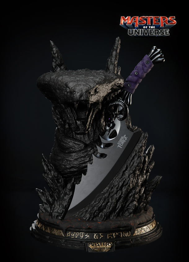 Masters of The Universe™ x StudioForge™ | SNAKE MOUNTAIN™ EDITION: The Blade of Havoc™ | 8” Collector’s Chef Knife & Display Stand