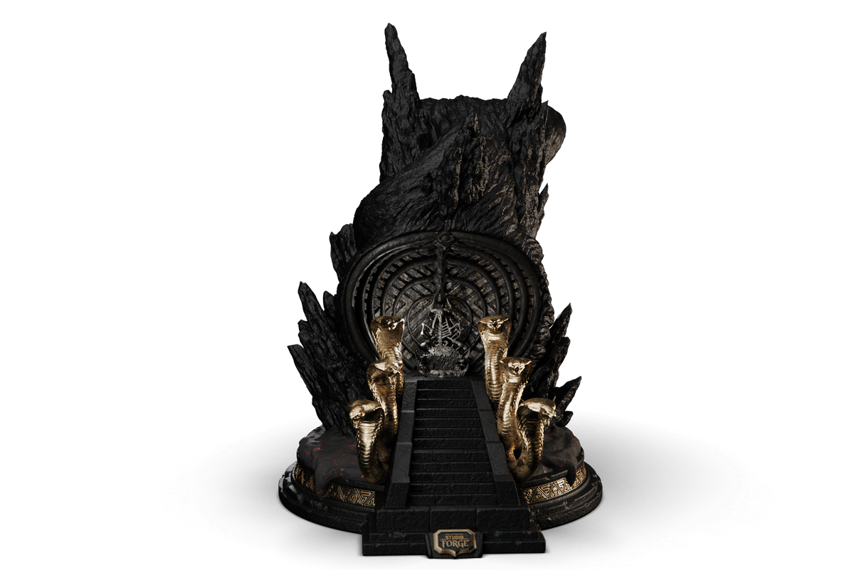 Masters of The Universe™ x StudioForge™ | SNAKE MOUNTAIN™ EDITION: The Blade of Havoc™ | 8” Collector’s Chef Knife & Display Stand