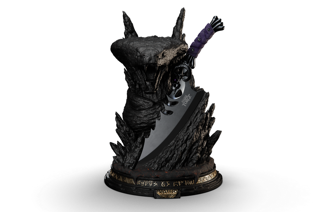Masters of The Universe™ x StudioForge™ | SNAKE MOUNTAIN™ EDITION: The Blade of Havoc™ | 8” Collector’s Chef Knife & Display Stand