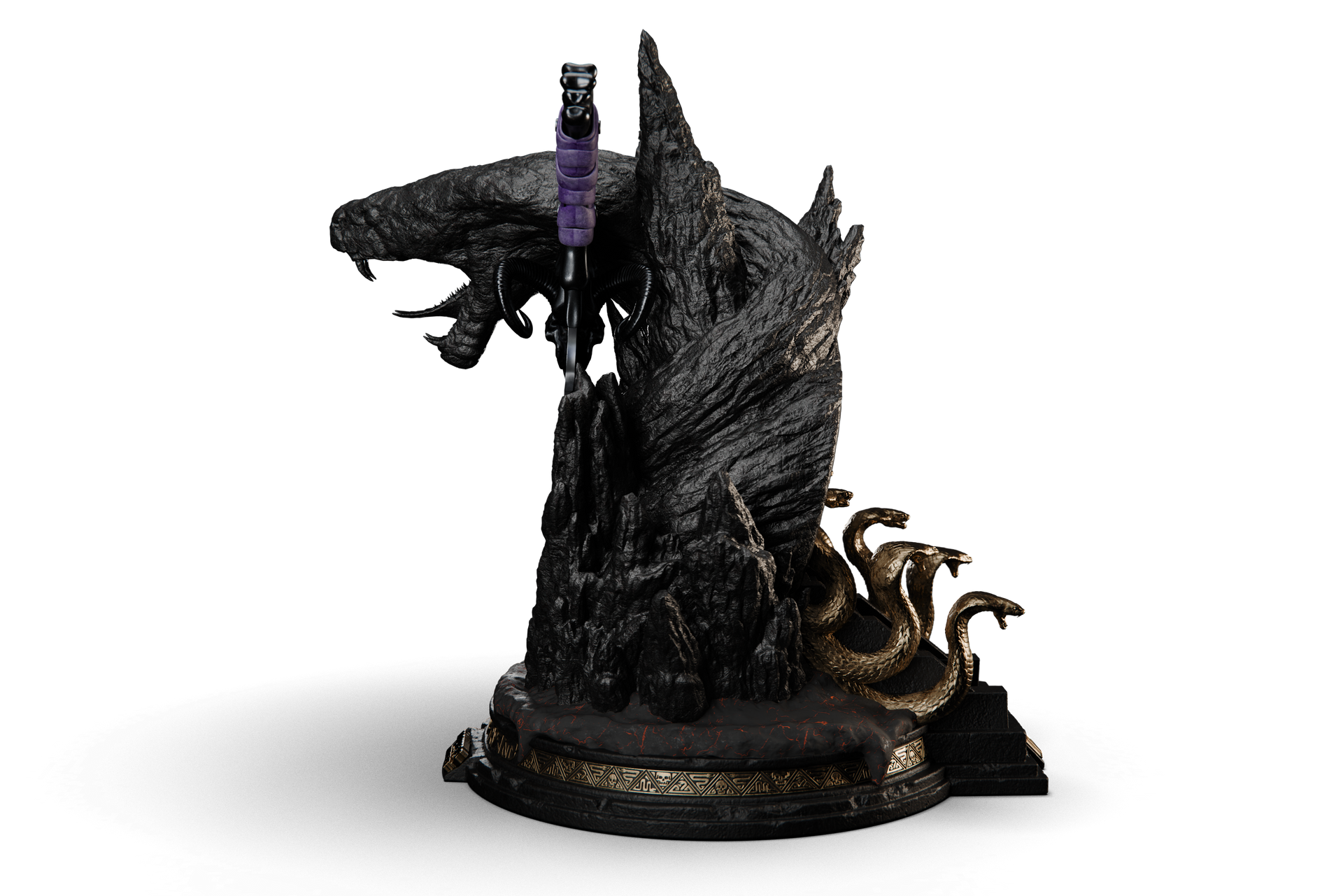 Masters of The Universe™ x StudioForge™ | SNAKE MOUNTAIN™ EDITION: The Blade of Havoc™ | 8” Collector’s Chef Knife & Display Stand