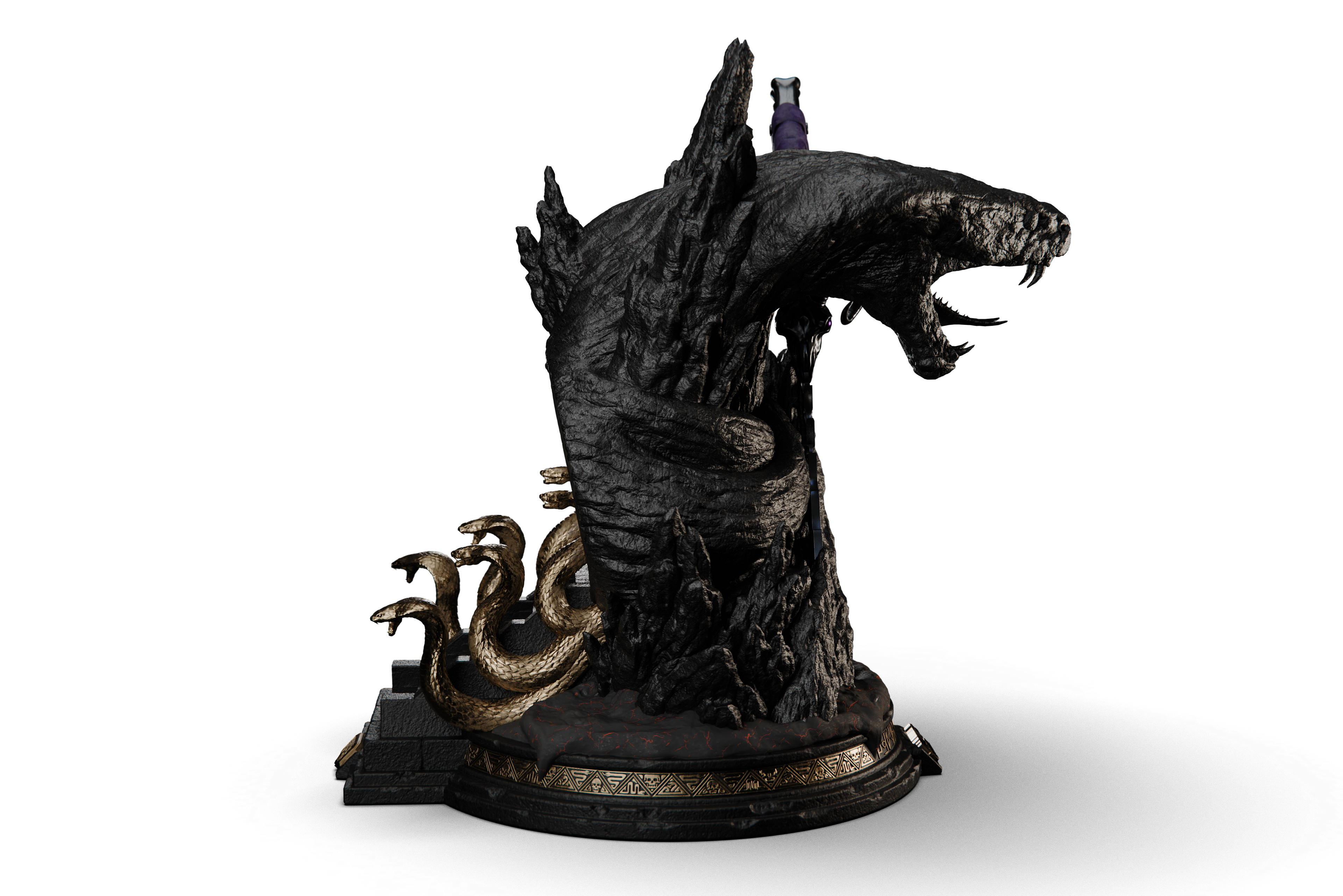 Masters of The Universe™ x StudioForge™ | SNAKE MOUNTAIN™ EDITION: The Blade of Havoc™ | 8” Collector’s Chef Knife & Display Stand
