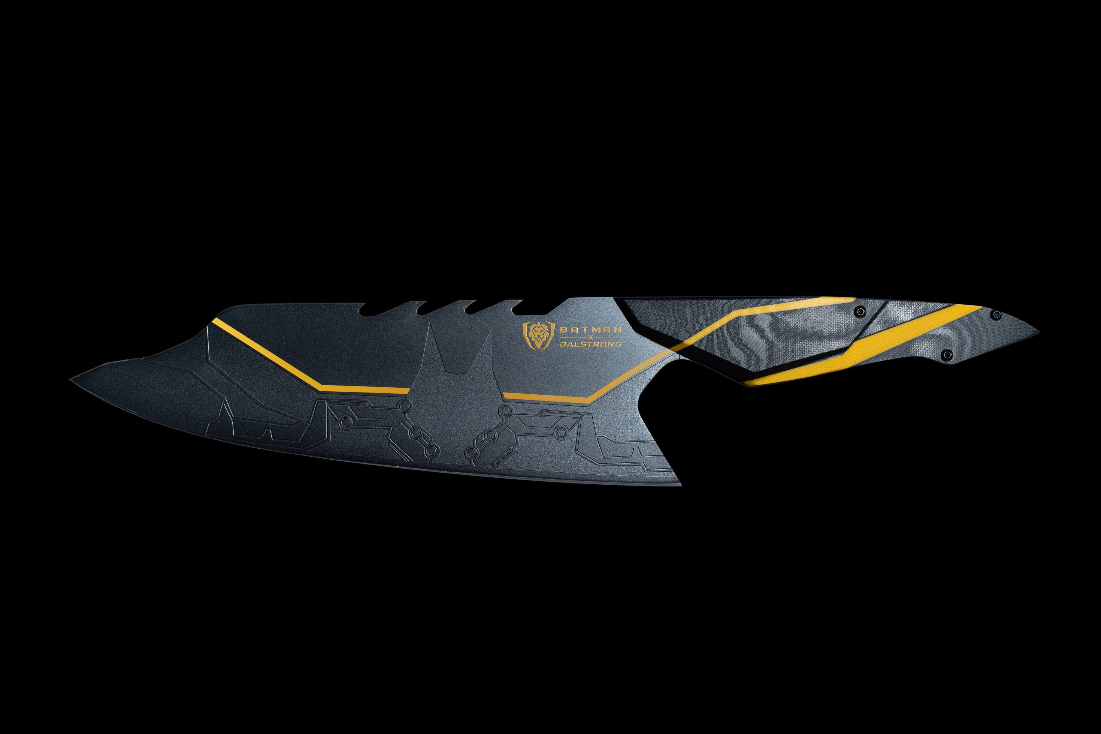 Batman StudioForge™ | 8” Bladed Displayable Chef Knife & Display Stand | The Gotham City™ Edge