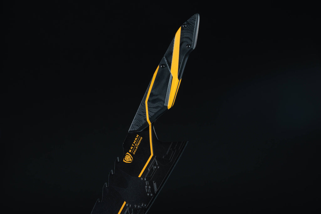 Batman StudioForge™ | 8” Bladed Displayable Chef Knife & Display Stand | The Gotham City™ Edge