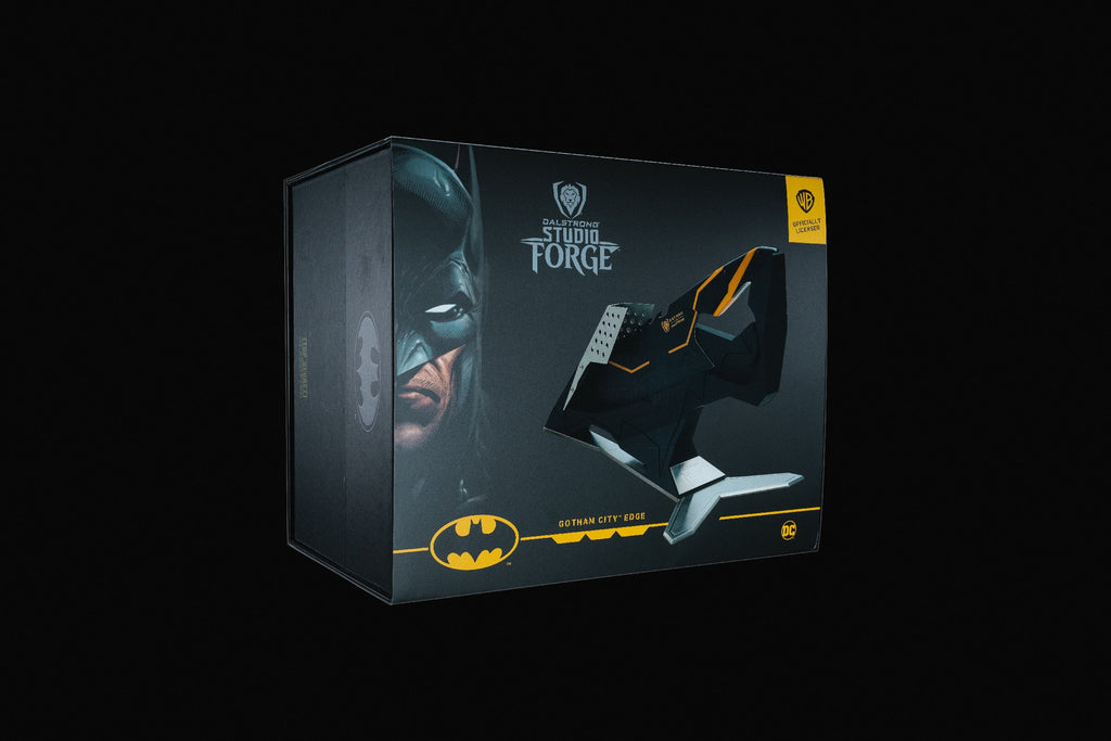 Batman StudioForge™ | 8” Bladed Displayable Chef Knife & Display Stand | The Gotham City™ Edge